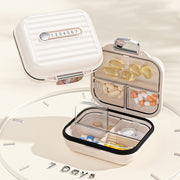 portable waterproof weekly pill organizer, view 9 - MRSLM