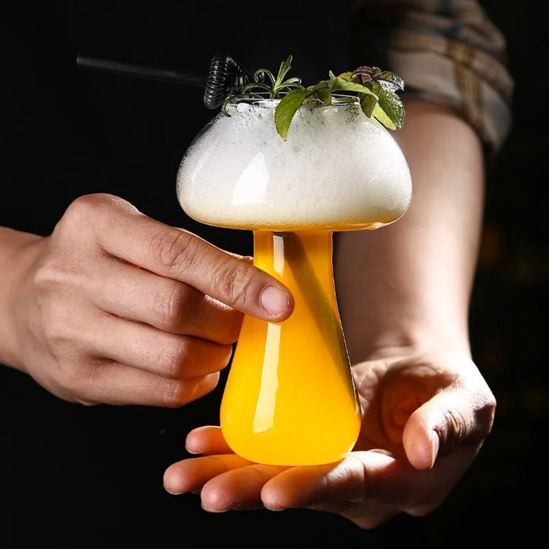 mushroom shaped cocktail glass, view 4 - MRSLM