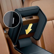 universal black car armrest pad cover, view 4 - MRSLM