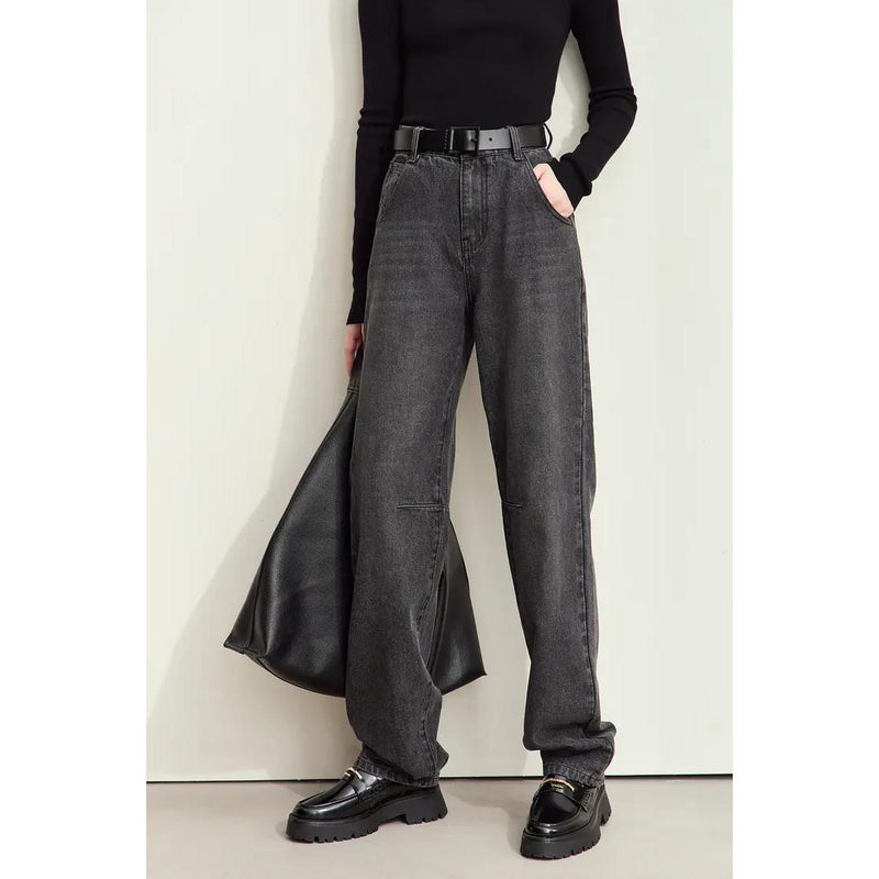 women's vintage loose cotton jeans, view 4 - MRSLM
