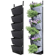 wall-mounted 6-pocket vertical garden planter, view 4 - MRSLM