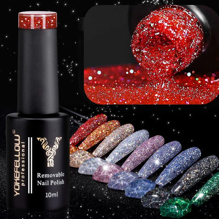 10ML Reflective Glitter Gel Nail Polish