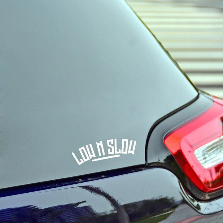 Vinyl Low N Slow Car Sticker - Personalized Waterproof Decal for Vehicle Decoration