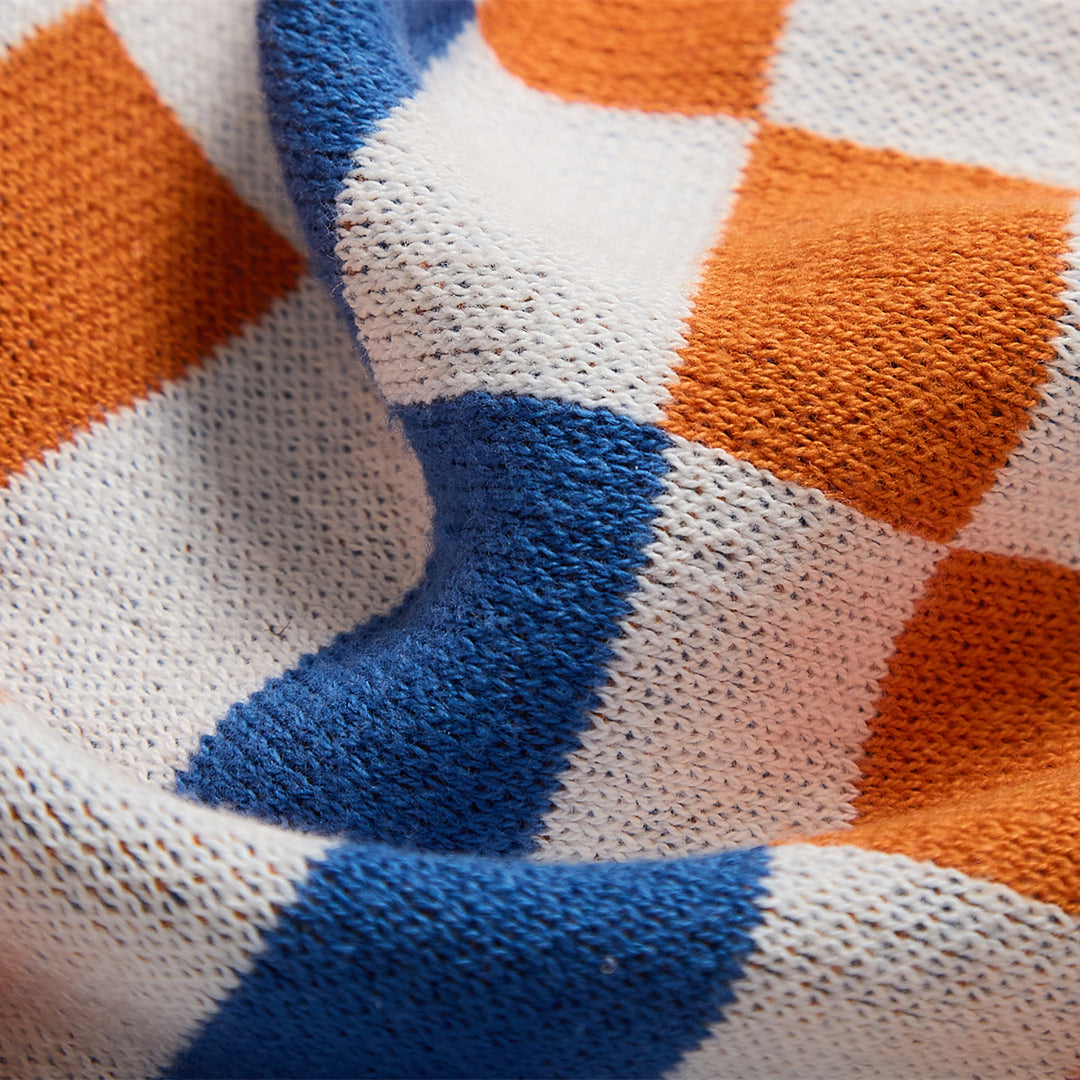 Colorful Plaid Blanket - Perfect for Home, Travel, and Outdoor Use