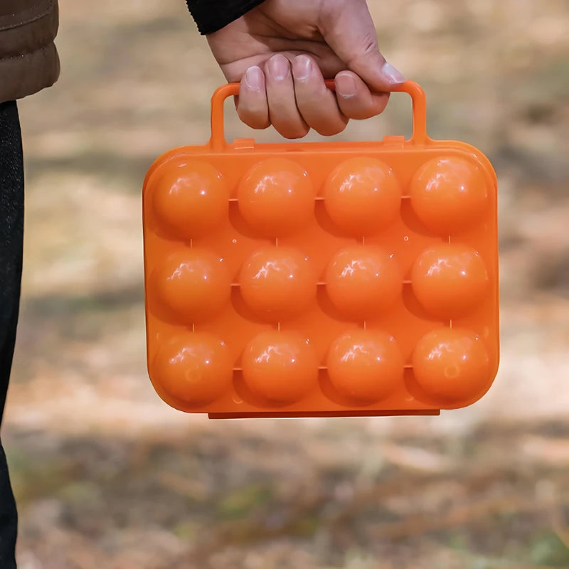 Tragbare Eieraufbewahrungsbox – 6/12 Fächer für Camping, Picknick und Grillen