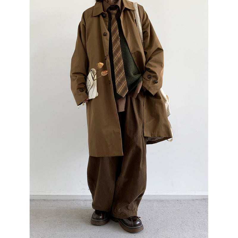 retro workwear trench coat, view 10 - MRSLM