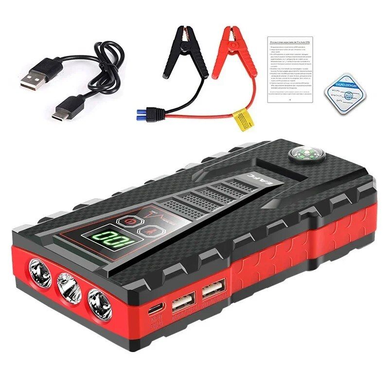 Carregador sem fio de 22000mAh 1200A para partida auxiliar de carro