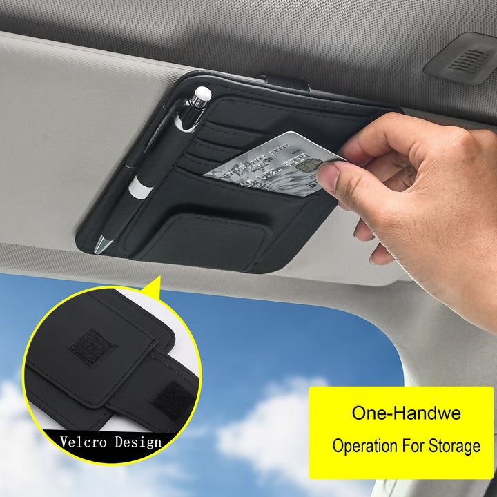 Car Interior Multi-Function Sun Visor Organizer