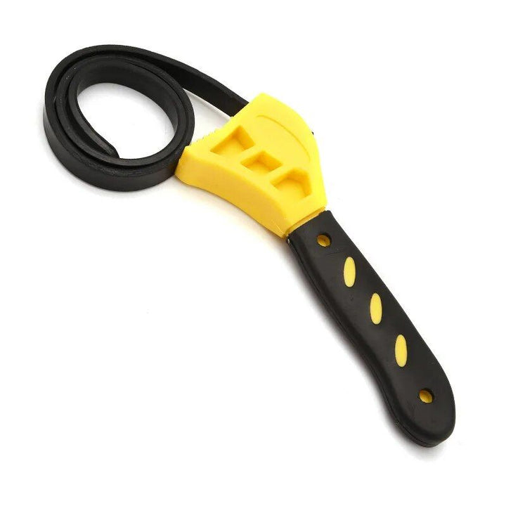 Adjustable Rubber Strap Wrench - Non-Slip Grip for Jar Lids & Oil Filters