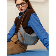 split leather shoulder crossbody bag, view 10 - MRSLM