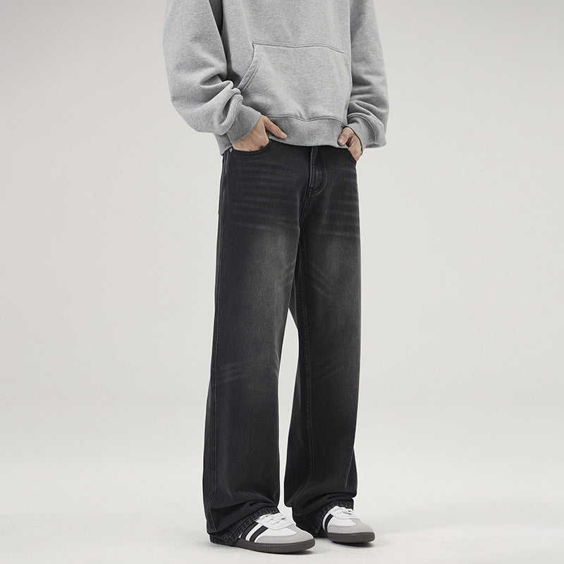 Men's vintage loose micro-flared jeans, view 2 - MRSLM