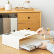 foldable desktop bookcase file organizer, view 5 - MRSLM