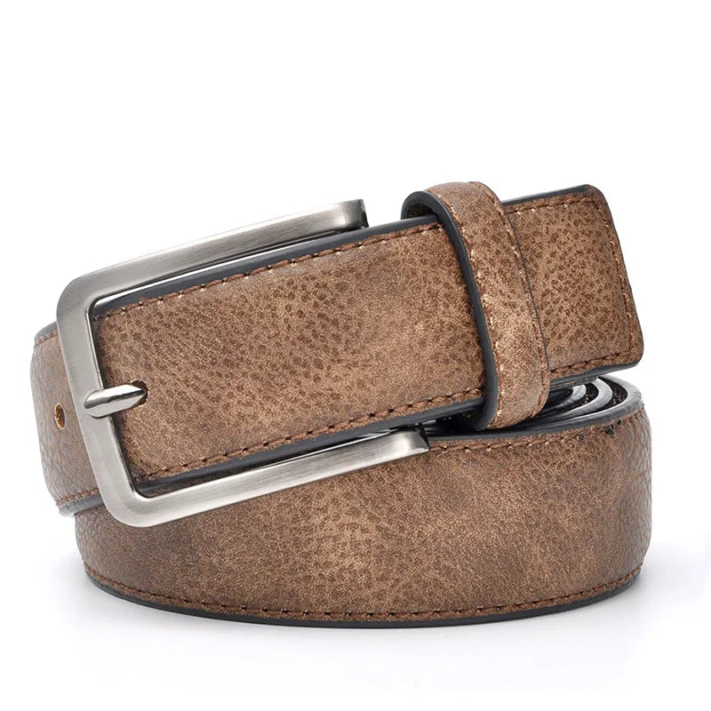 men's leather belt, view 4 - MRSLM