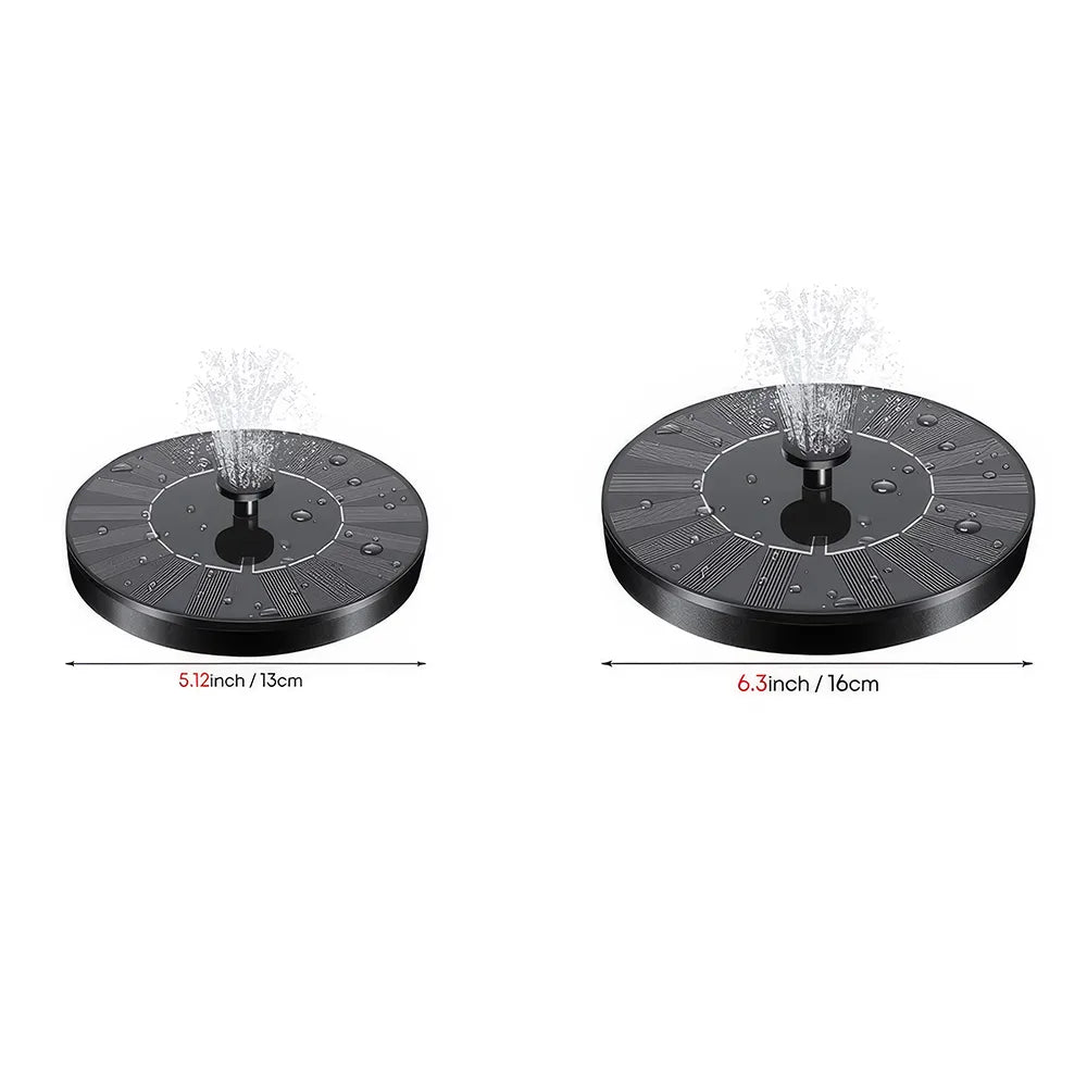 Solar-Powered Floating Water Fountain for Gardens, Pools and Birdbaths