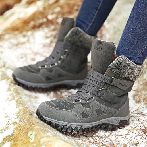 Women's velvet-lined lace-up ankle boots, view 2 - MRSLM