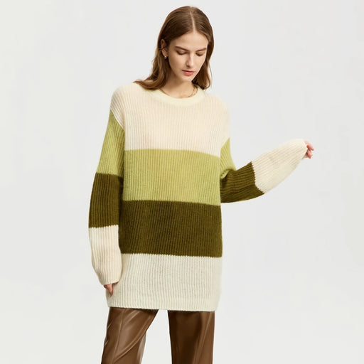loose-fit raglan sleeve sweater, view 3 - MRSLM