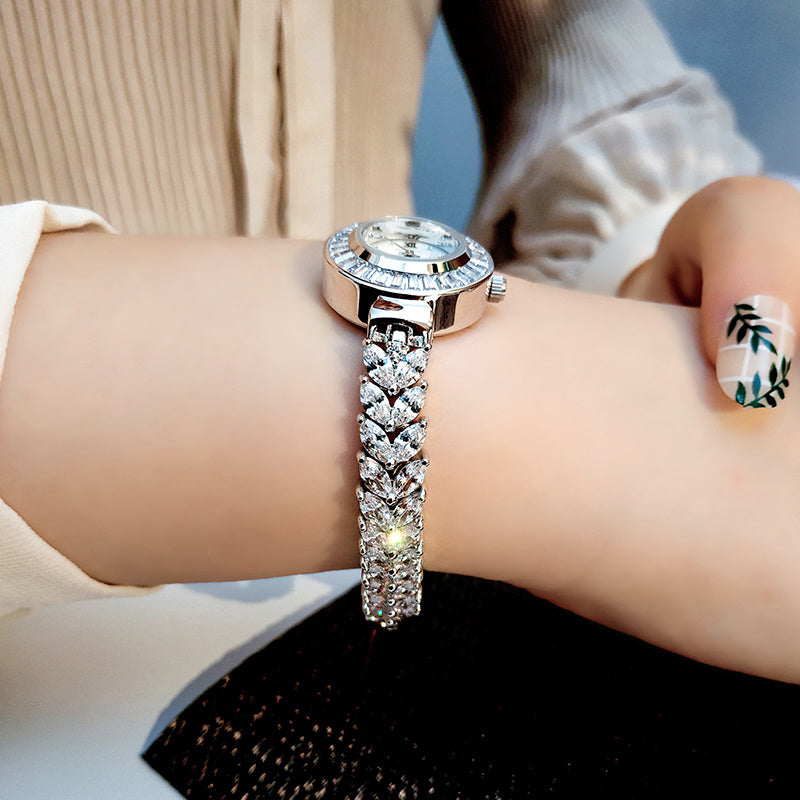 women's diamond bracelet watch, view 2 - MRSLM