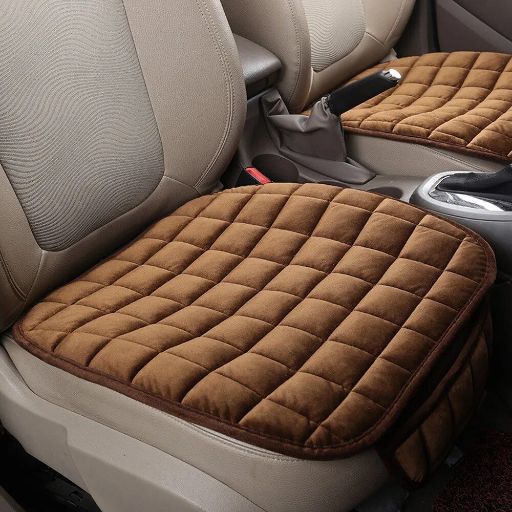 Universal Car Seat Cover: Warm, Anti-slip Cushion for Front & Rear Seats