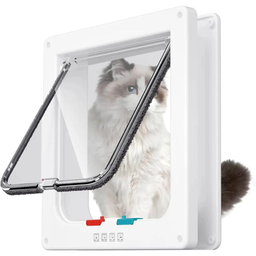 cat door with 4-way lock, view 3 - MRSLM