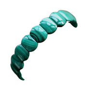 natural malachite bead bracelet, view 4 - MRSLM