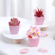 artificial flower bonsai with vase, view 6 - MRSLM