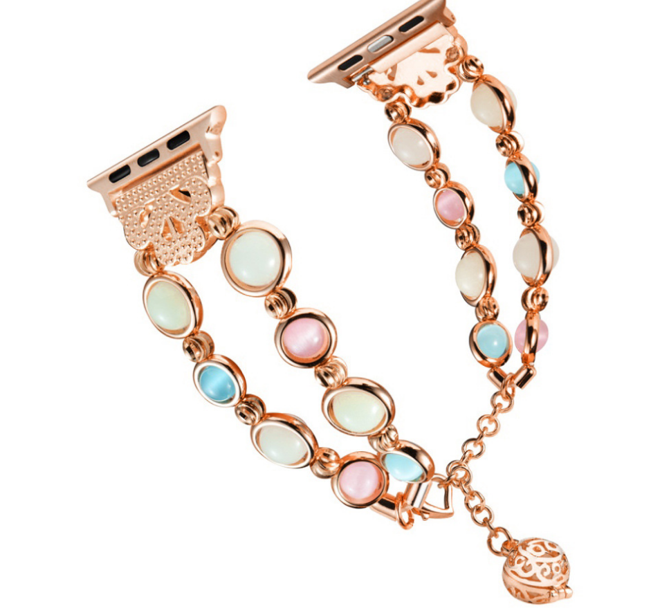 Metal luminous bead bracelet