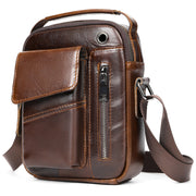 men's leather crossbody bag, view 6 - MRSLM