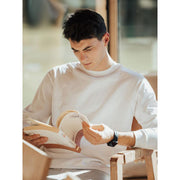 men's long sleeve cotton t-shirt, view 4 - MRSLM