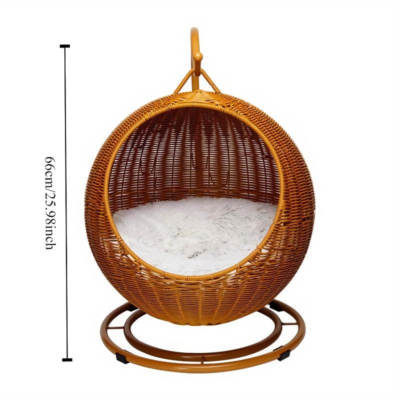 hanging cat hammock bed, view 7 - MRSLM