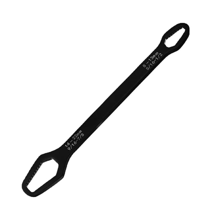 Adjustable Double-Head Ratchet Wrench - Universal 8-22mm Spanner for Bicycles and Cars