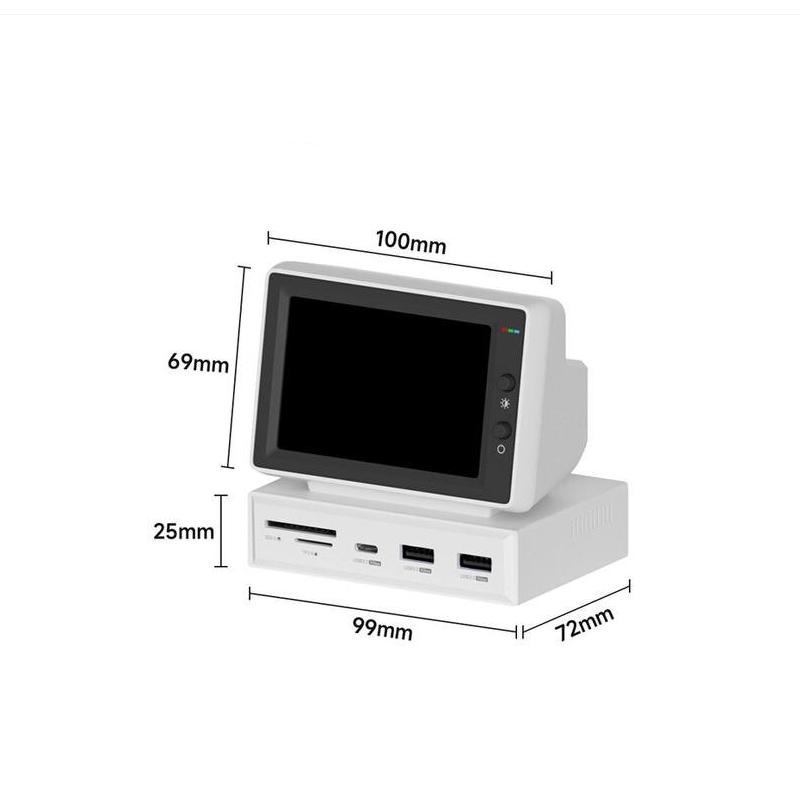 USB-C hub with mini display, view 9 - MRSLM