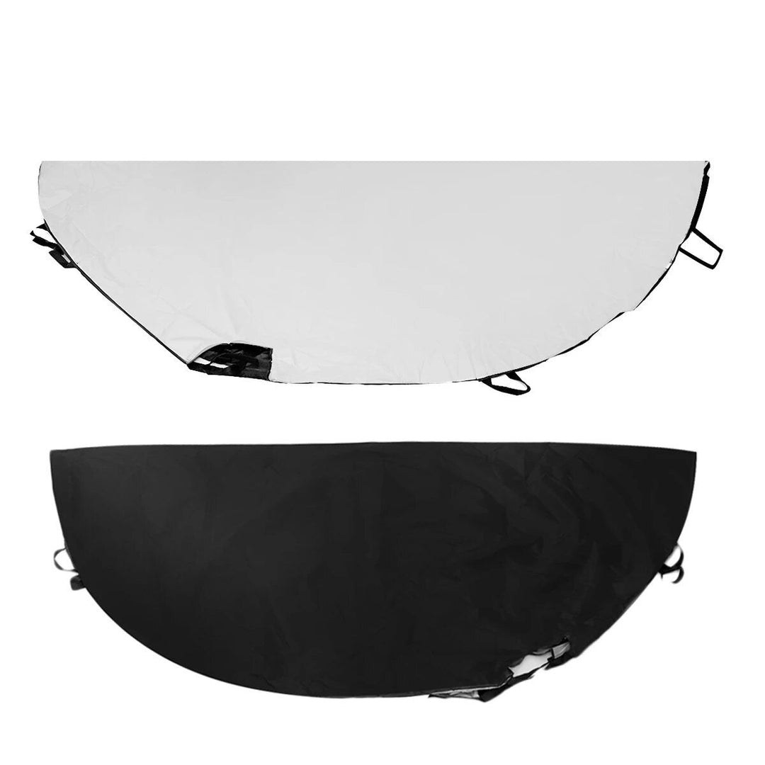 420D Waterproof Half Car Cover – UV Protection, Dustproof Silver/Black Top for Mazda MX-5