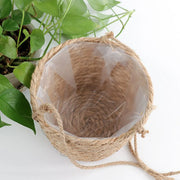 macrame hanging planter, view 4 - MRSLM