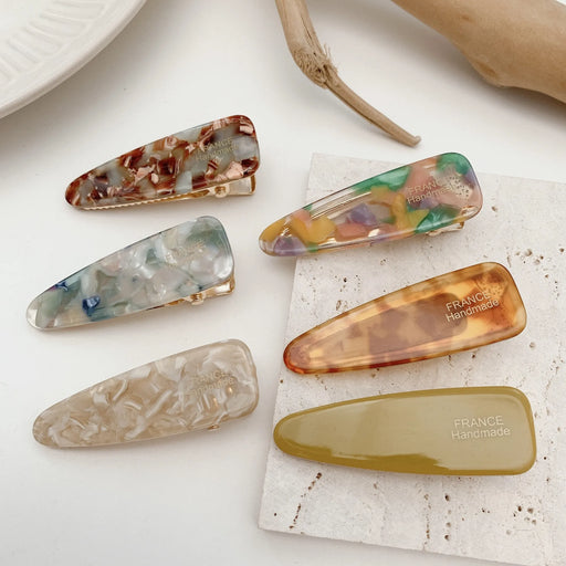 chic marble hair clips 2pcs - MRSLM