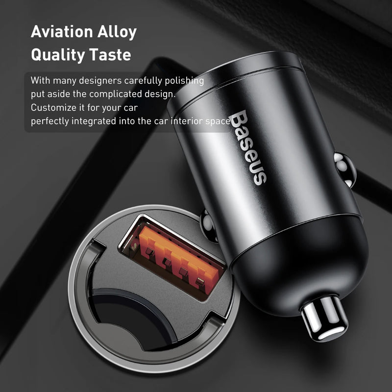 30W mini car charger QC 4.0 Type-C, view 7 - MRSLM