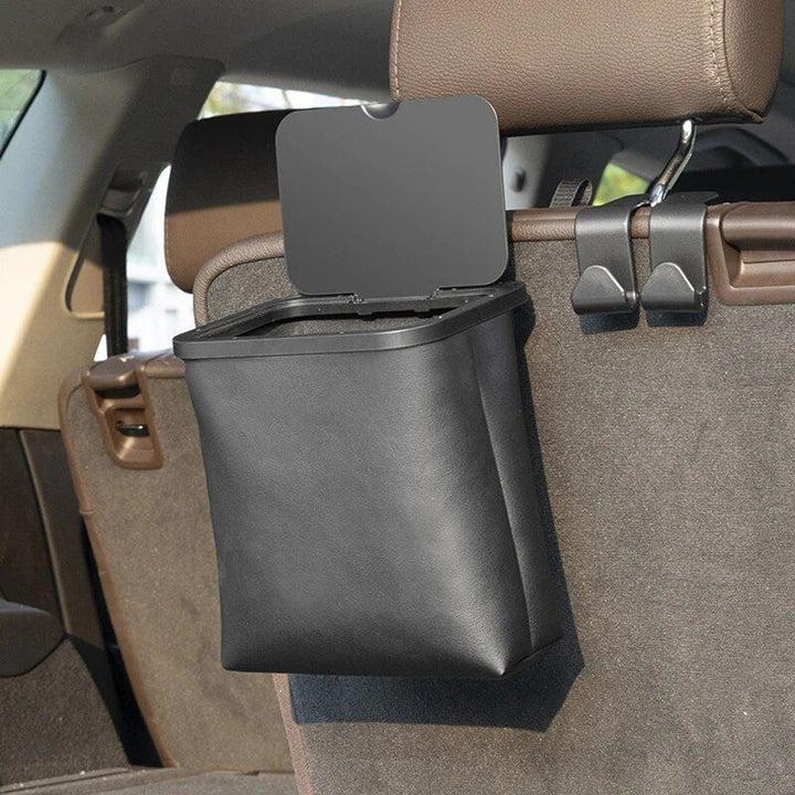 Leather Car Trash Can