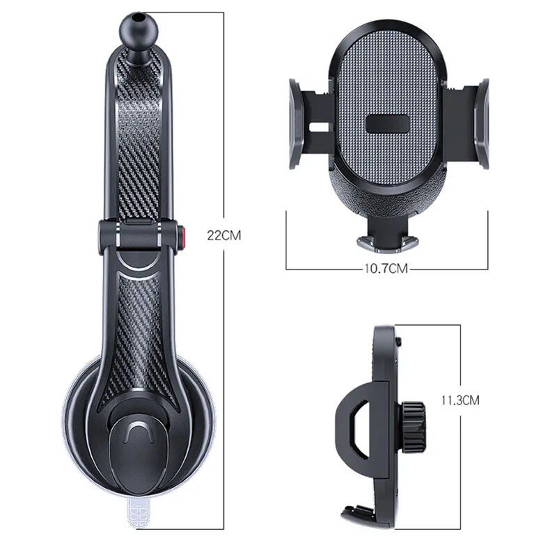 Universal 360° Rotating Car Phone Holder for 4.0-6 Inch Smartphones