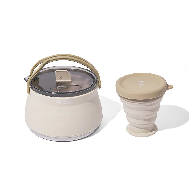 portable folding kettle and cup set, view 4 - MRSLM