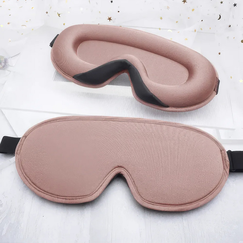 Seiden-3D-konturierte Schlafmaske
