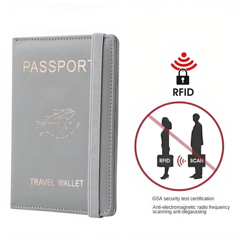Capa de passaporte vintage RFID para negócios