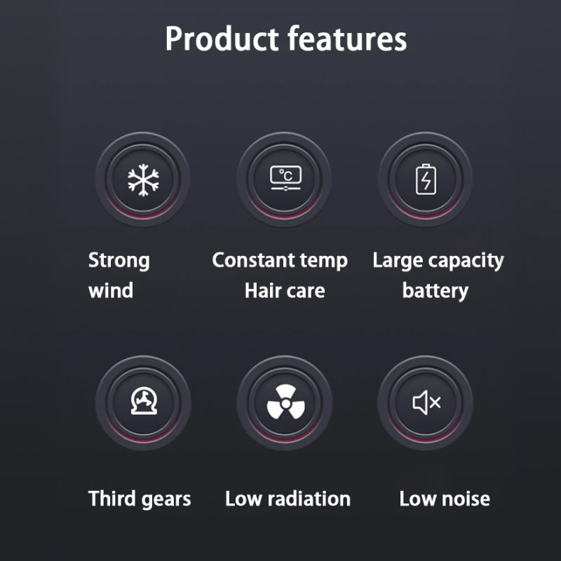 cordless portable hair dryer, view 9 - MRSLM