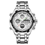 men's steel sports watch with alarm, view 4 - MRSLM