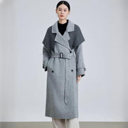 patchwork blazer with belt - MRSLM