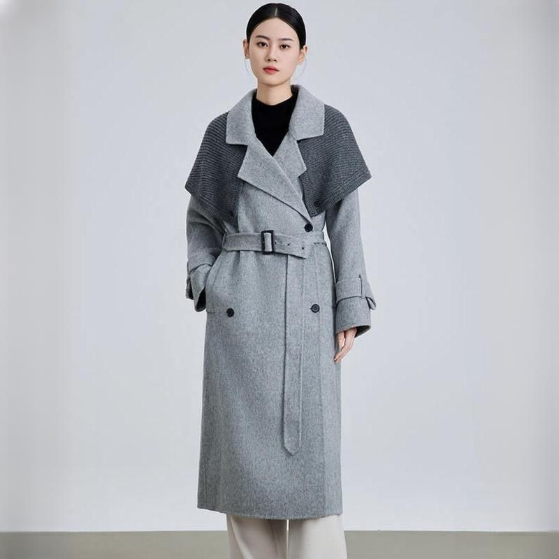 patchwork blazer with belt - MRSLM