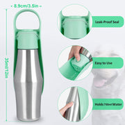 portable dog water bottle, view 7 - MRSLM