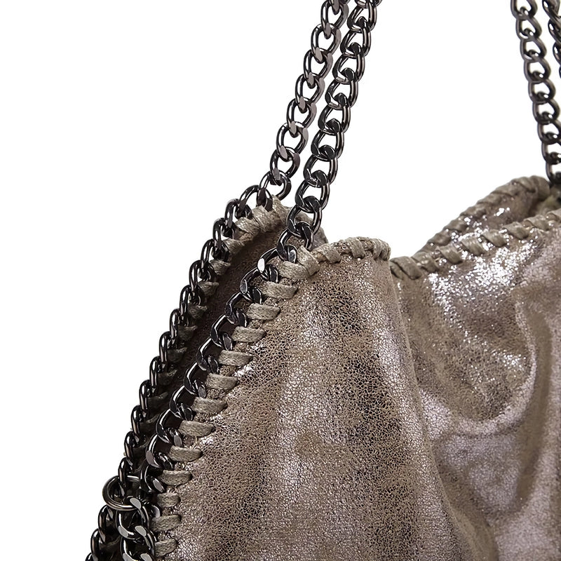 leather chain shoulder bag, view 13 - MRSLM