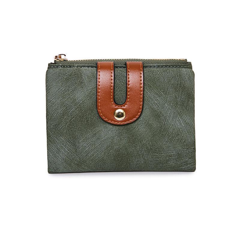 pu leather short wallet, view 5 - MRSLM