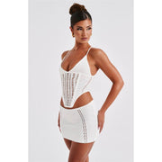 knit two-piece skirt set, view 8 - MRSLM