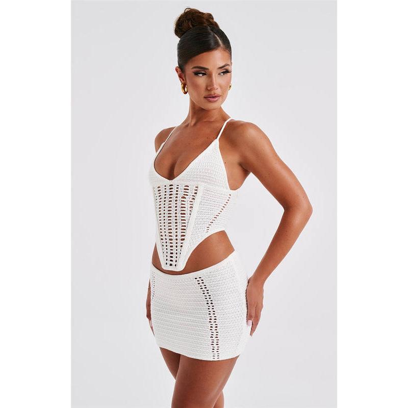 knit two-piece skirt set, view 8 - MRSLM