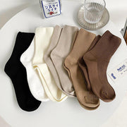 Retro solid color cotton socks - MRSLM
